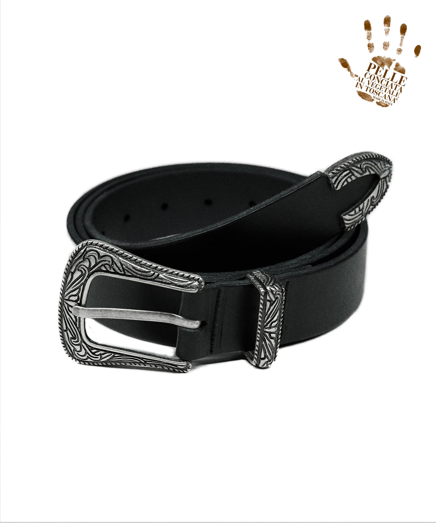 [5/14 예약 발송] [천연소가죽]Western hard leather belt