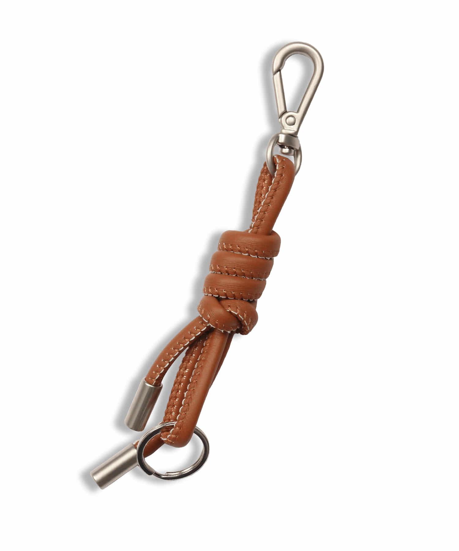 [5/14 예약발송] Knotted Leather Key Ring CAMEL